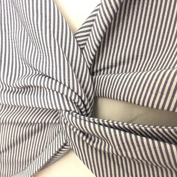 NEW Theory Andrizza Blue Striped Dress Sz4 - Picture 3 of 5